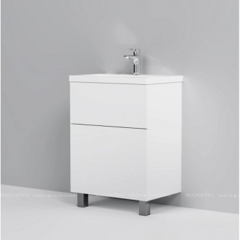 База с раковиной, напольная, 60 см, 2 ящика push-to-open AM.PM GEM