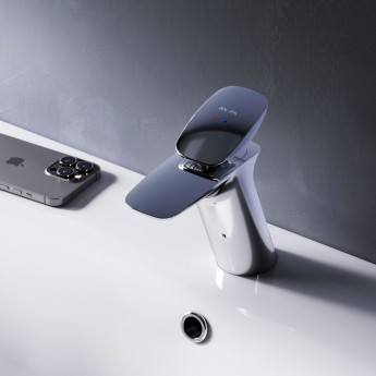 Смеситель для раковины с донным клапаном AM.PM SPIRIT 2.0 F70A82100 Смеситель для раковины с донным клапаном AM.PM SPIRIT 2.0 F70A82100